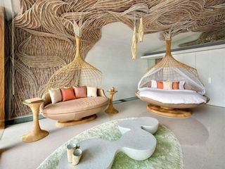 自然别开生面的东南亚现代风格别墅室内装修效果图