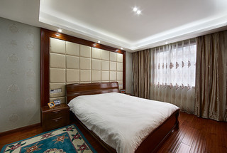 时尚典雅新中式卧室装饰效果图