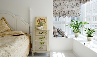纯净简约复式家装卧室飘窗设计装饰美图