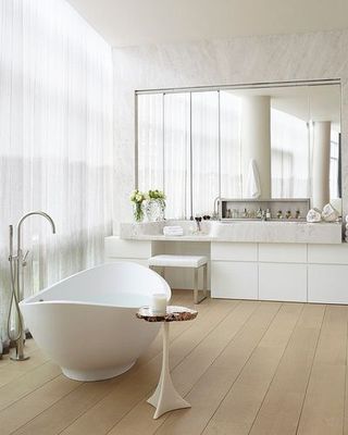 时尚简约风格复式家居卫生间浴缸设计案例图