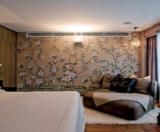 风雅时尚现代设计风格公寓卧室装饰墙美图