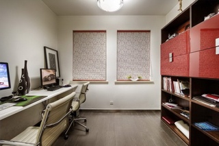 现代时尚风格家居办公书房设计装修效果图