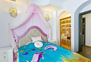 色彩艳丽地中海风格卧室设计装潢效果图