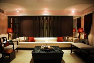 静谧东南亚风格三室两厅设计装潢欣赏图片