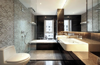 现代豪华别墅卫生间淋浴房设计效果