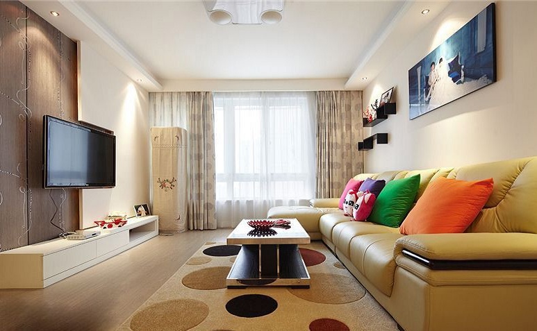 68平小户型现代简约两居室装修效果欣赏