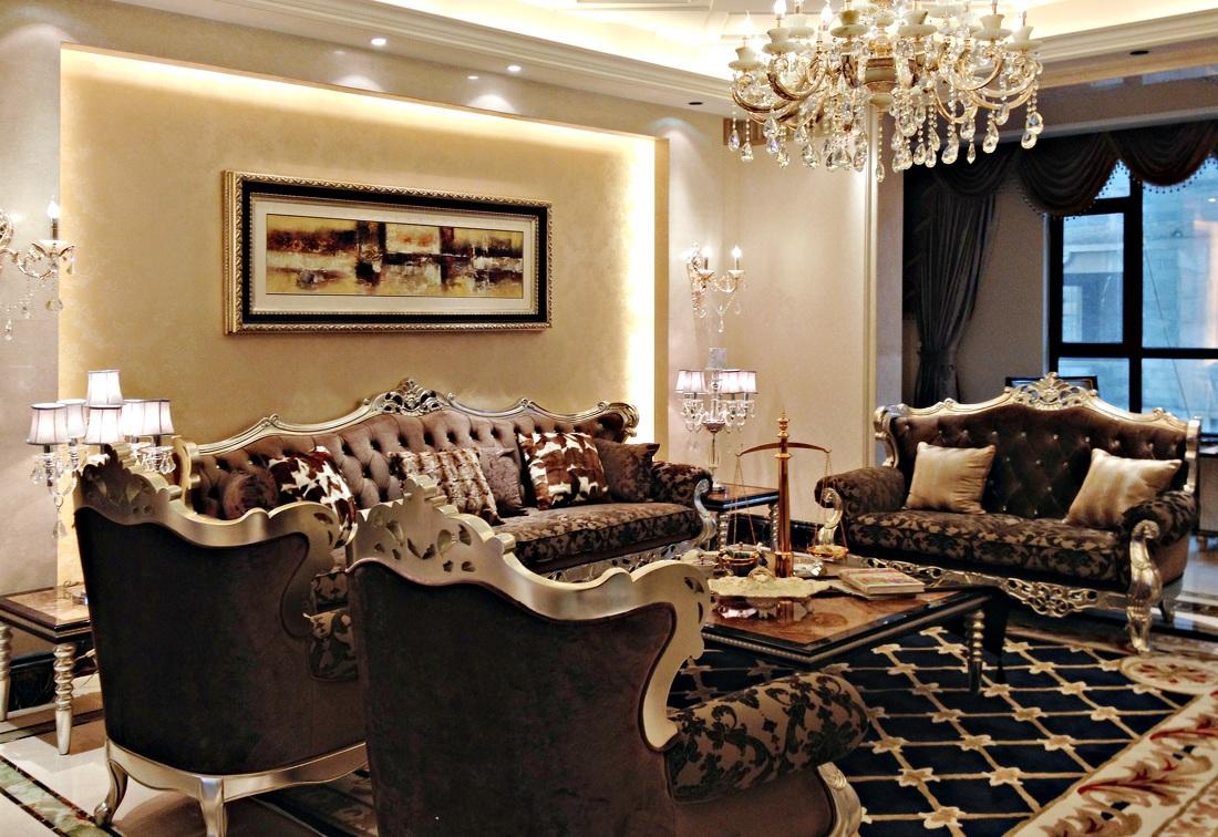 精美古典欧式奢华风客厅沙发装饰图片