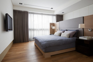 现代简约原木家装卧室设计美图欣赏