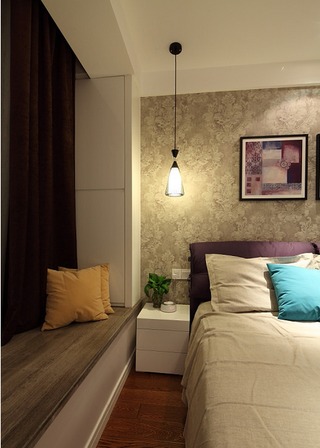 浪漫欧式现代卧室飘窗效果图欣赏