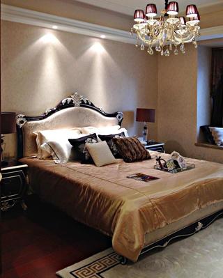 新古典欧式装修风格卧室床上用品装饰搭配效果图