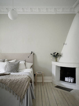 时尚北欧小户型卧室床头设计效果图