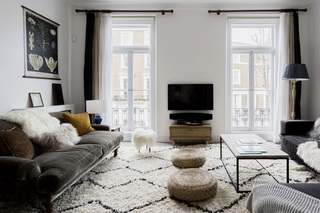 北欧风格白色客厅设计图片欣赏