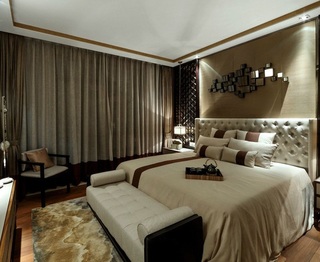 低奢欧式新古典风格卧室设计装修效果图