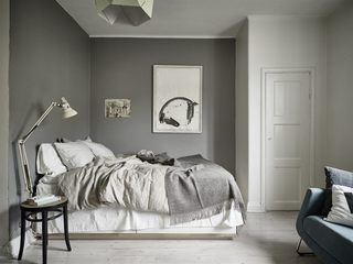 灰白设计现代北欧风卧室效果图