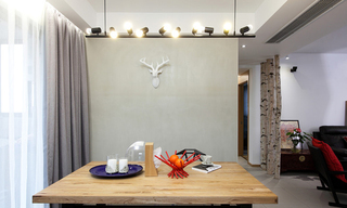 北欧风格室内餐厅灯具装修设计效果图