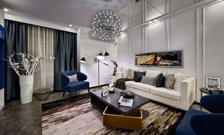 时尚后现代客厅沙发背景墙设计