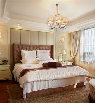 高雅和谐新古典复式卧室装饰案例图