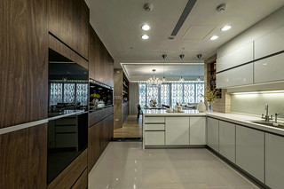 现代简约豪宅厨房装修设计效果图