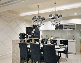 时尚大气欧式设计家居餐厅吊灯装饰效果图片