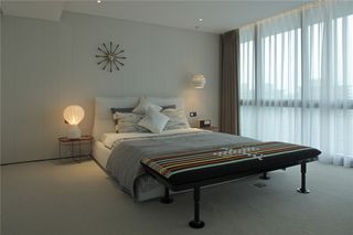 柔美雅致现代简约公寓室内卧室设计效果图