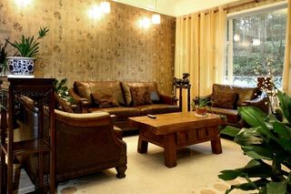 低奢欧式复古设计客厅沙发背景墙效果图