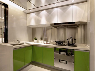 时尚明亮清绿简约厨房装饰效果图