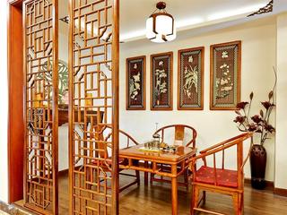 古色清香中式茶室设计效果图
