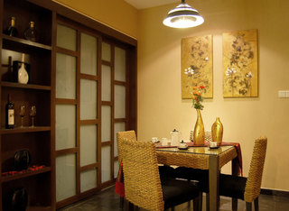 经典东南亚风格二居室餐厅效果图