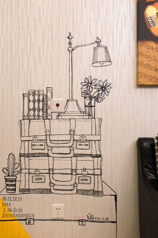 北欧小户型创意沙发背景墙效果图