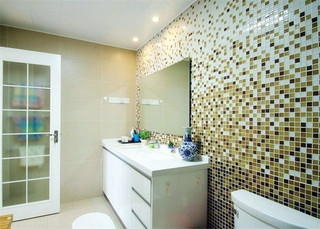 现代时尚家装卫生间马赛克瓷砖效果图